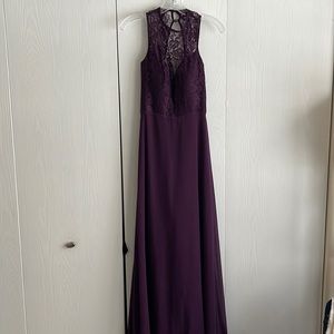 Purple long dress